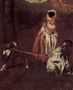Jean antoine Watteau Vergnegen im Freien (Amusements champetres), Detail oil painting
